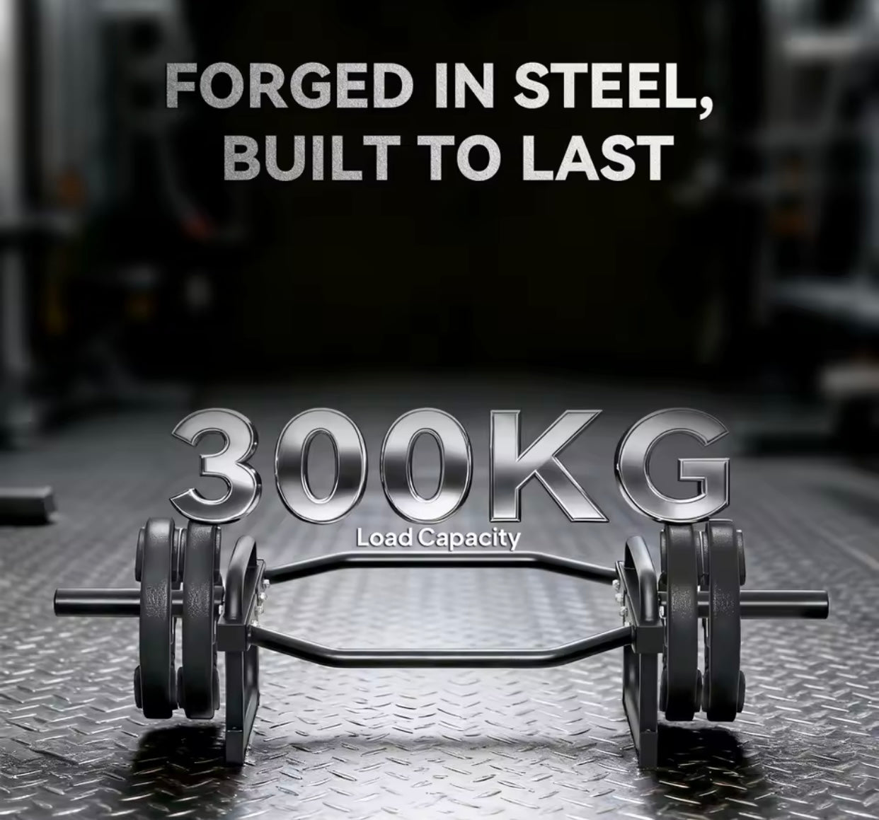 Olympic Trap Bar, 2" Hex Barbell Bar with 300kg Capacity