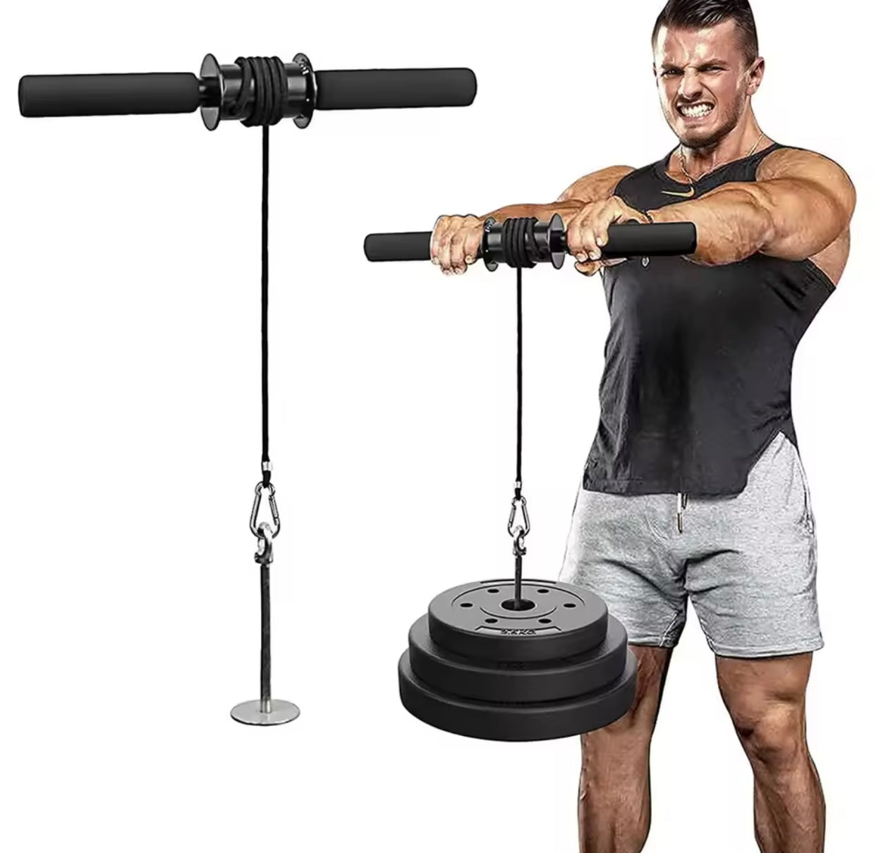 Wrist Forearm Blaster Arm Muscle Strength Trainer Exerciser Forearm Roller