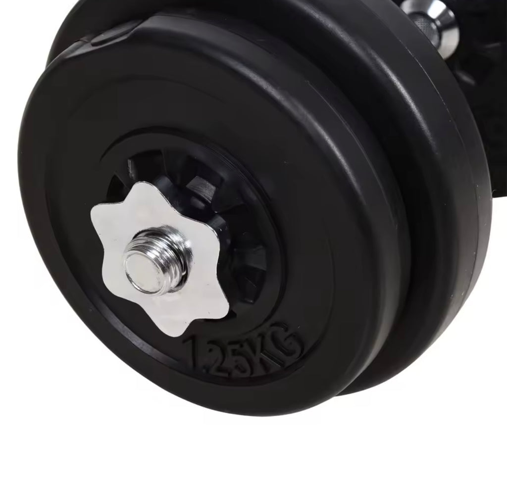 65kg Adjustable Barbell Weights Set, 2-in-1 Dumbbells and Barbell
