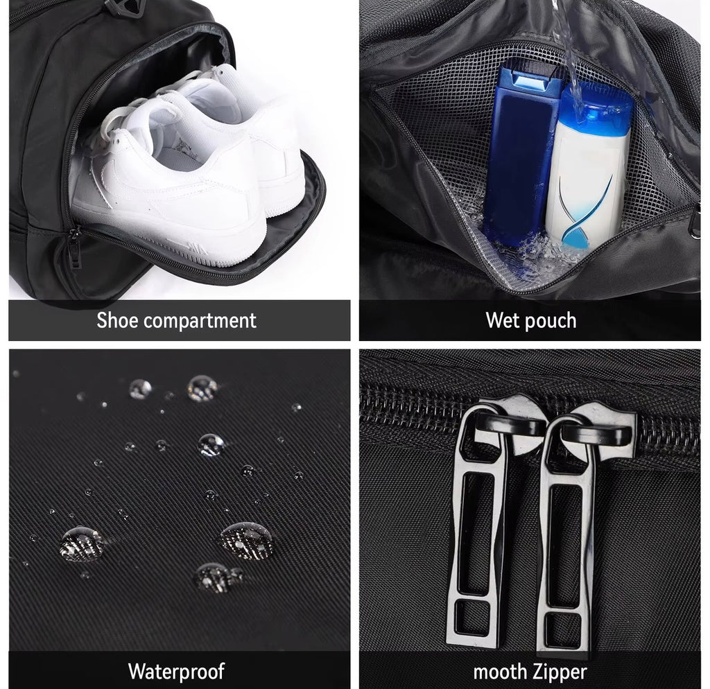 Gym Bag Duffel Bag with Shoes Compartment for Men/Women 40L