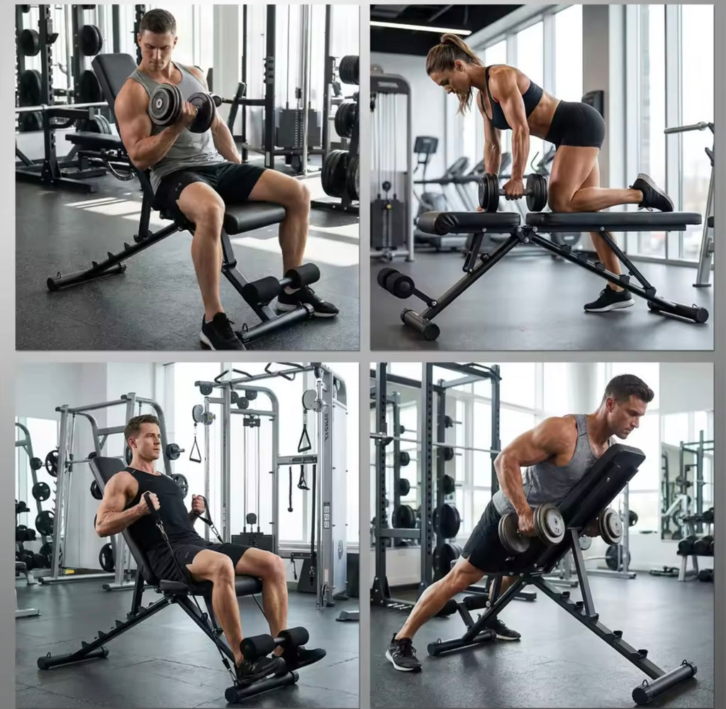 Adjustable Weight Bench- Foldable Flat, Incline & Decline Workout Bench
