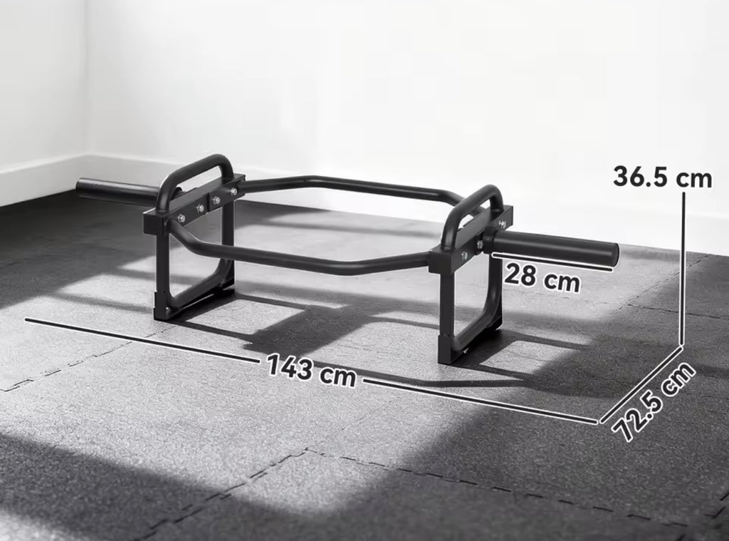Olympic Trap Bar, 2" Hex Barbell Bar with 300kg Capacity