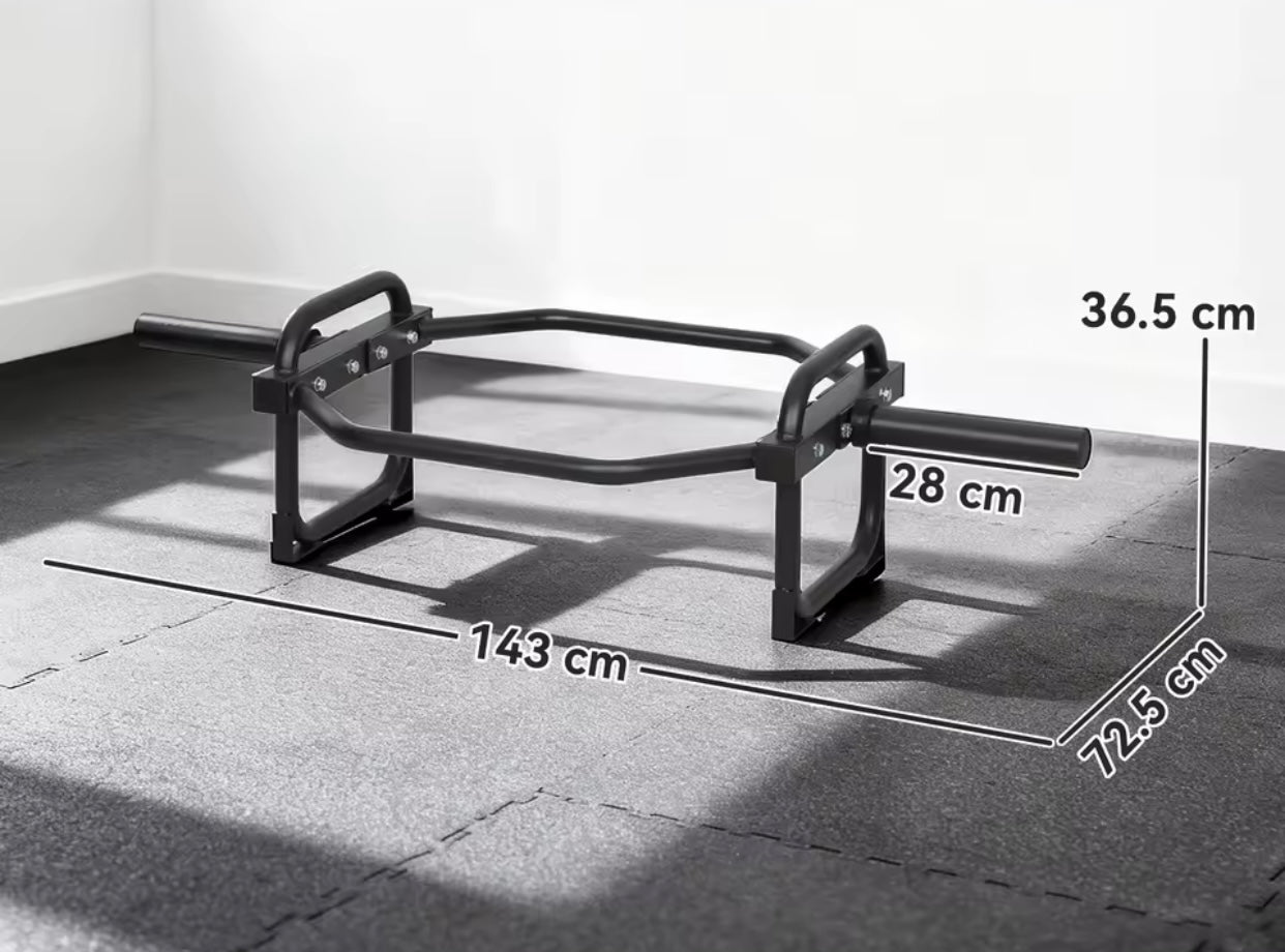 Olympic Trap Bar, 2" Hex Barbell Bar with 300kg Capacity