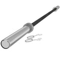 7ft 210cm 19kg Olympic Barbell Bar with Spring Clips for 5cm Weight Plates