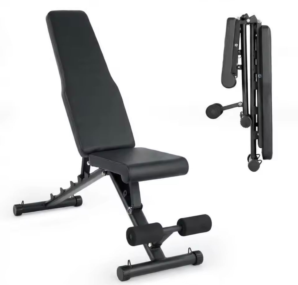 Adjustable Weight Bench- Foldable Flat, Incline & Decline Workout Bench